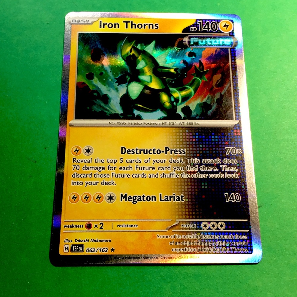 2024 IRON THORNS #062/162 HOLO RARE TEMPORAL FORCES MINT CONDITION
